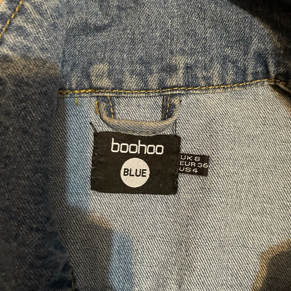 Boohoo Ripped Denim Jacket